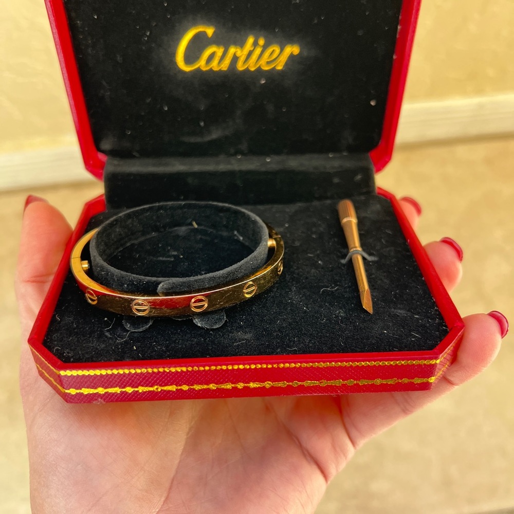 Rose Gold 16 Cartier bangle